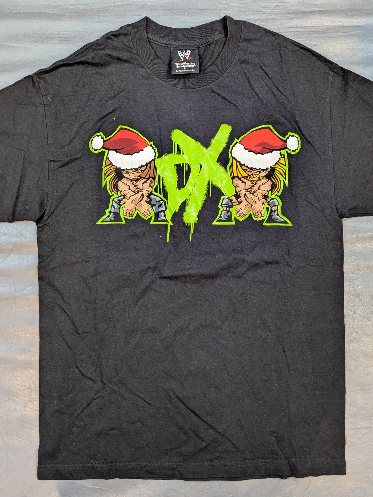 D-GENERATION X「merry DXmas」イラストTシャツ(WWE(2002) / ブラック)