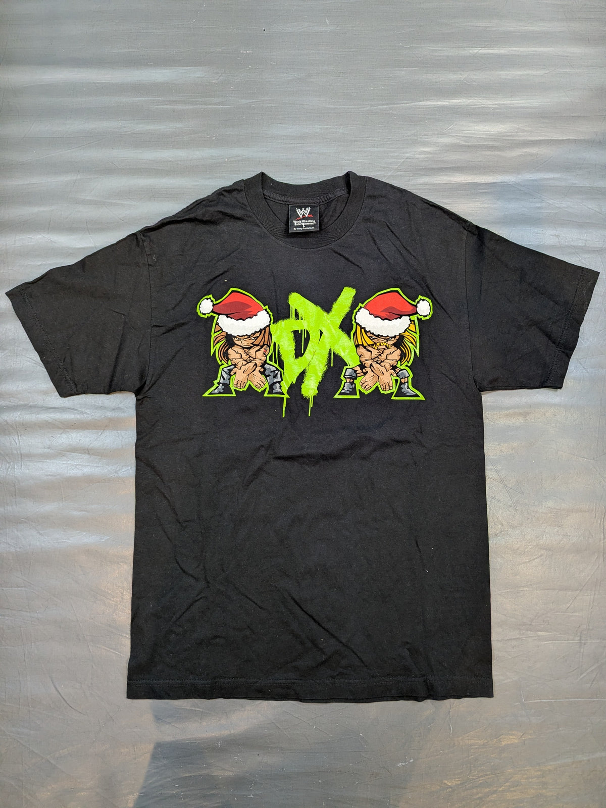 D-GENERATION X「merry DXmas」イラストTシャツ(WWE(2002) / ブラック)