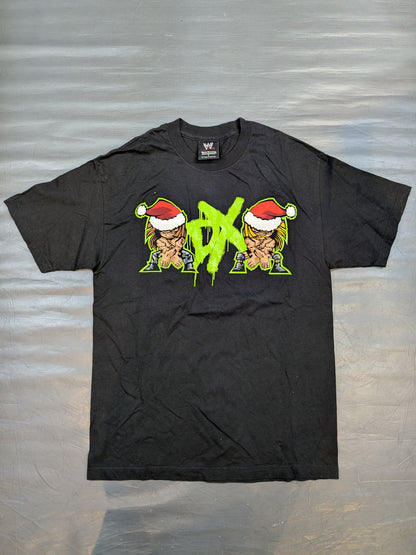 D-GENERATION X「merry DXmas」イラストTシャツ(WWE(2002) / ブラック)