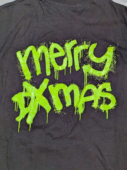 D-GENERATION X「merry DXmas」イラストTシャツ(WWE(2002) / ブラック)