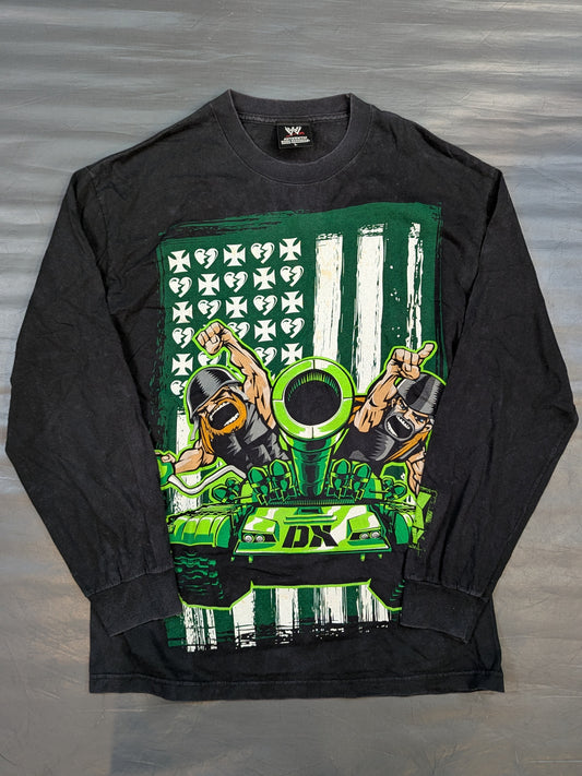 D-GENERATION X「DX ARMY」イラストロングスリーブTシャツ(WWE(2008) / ブラック)