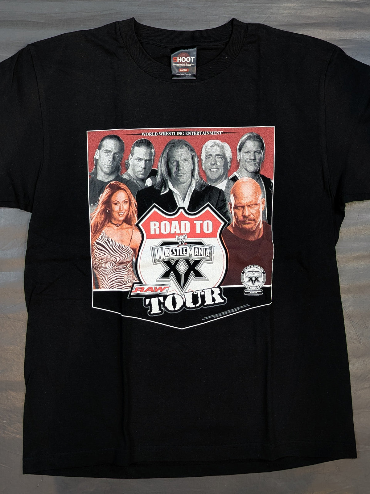 WWE ROAD TO WRESTLEMANIA 20 ピクチャーTシャツ(WWE(2004) / ブラック)