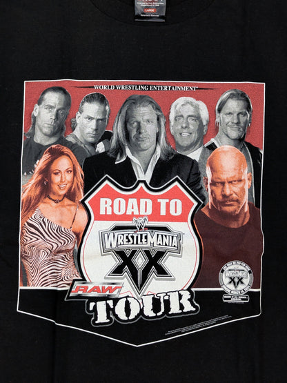 WWE ROAD TO WRESTLEMANIA 20 ピクチャーTシャツ(WWE(2004) / ブラック)