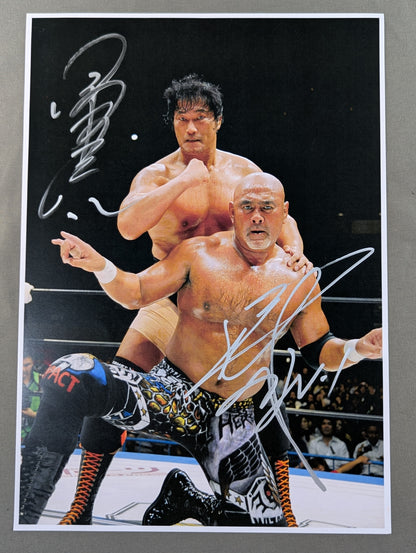 ★ALL TOGETHER★ Muto Keiji & Kenta Kobashi  2 hand signed autographs Pro-Photo 