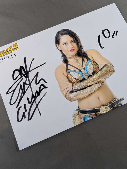 Giulia  hand signed autograph  Marigold Pro-Photo  (B-7)