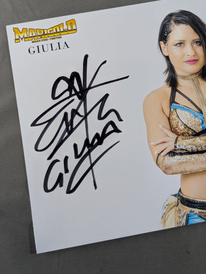 Giulia  hand signed autograph  Marigold Pro-Photo  (B-7)