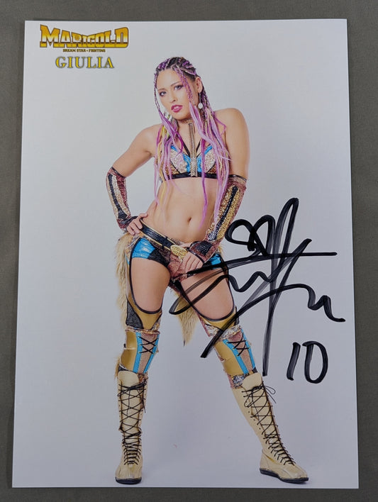 Giulia  hand signed autograph  Marigold Pro-Photo  (B-9)