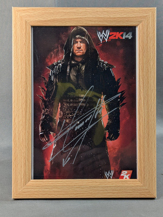 Undertaker hand signed autograph  photo card