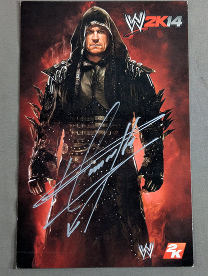 Undertaker hand signed autograph  photo card
