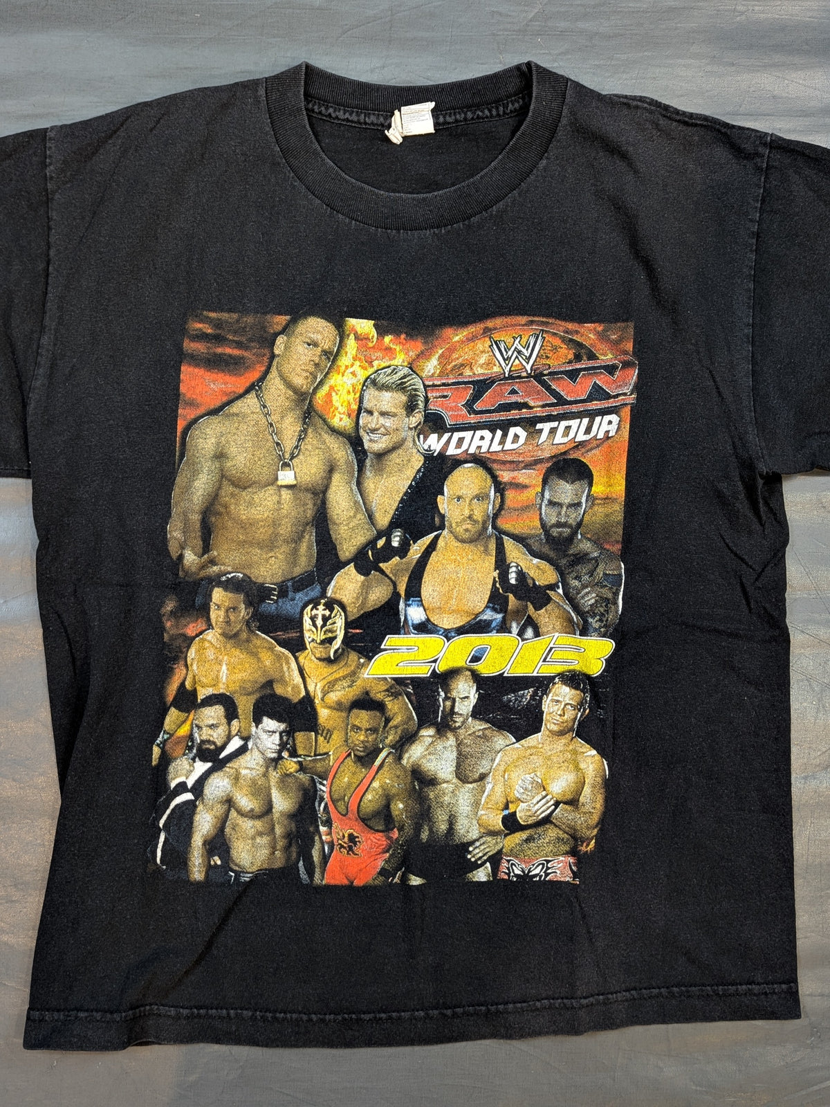 RAW WORLD TOUR 2013 ピクチャーTシャツ(WWE(2013) / ブラック)