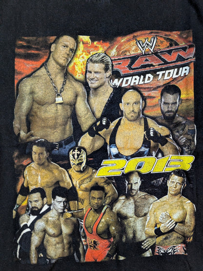 RAW WORLD TOUR 2013 ピクチャーTシャツ(WWE(2013) / ブラック)