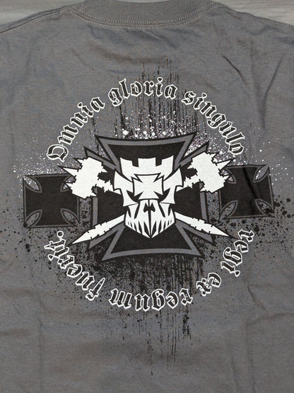 トリプルH スカルグラフィックTシャツ(WWE(2011) / グレー)