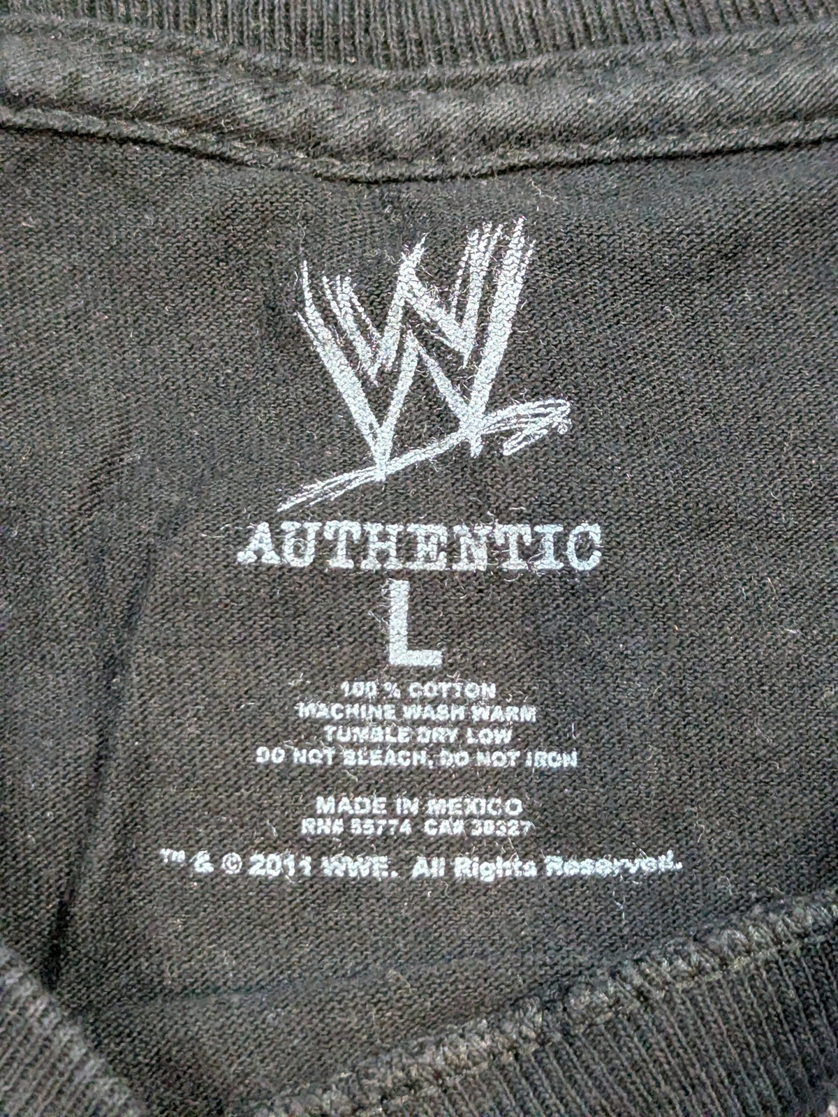 ザ・ロック「TEAM BRING IT SOLDIER」ロングスリーブTシャツ(WWE(2011) / ブラック)