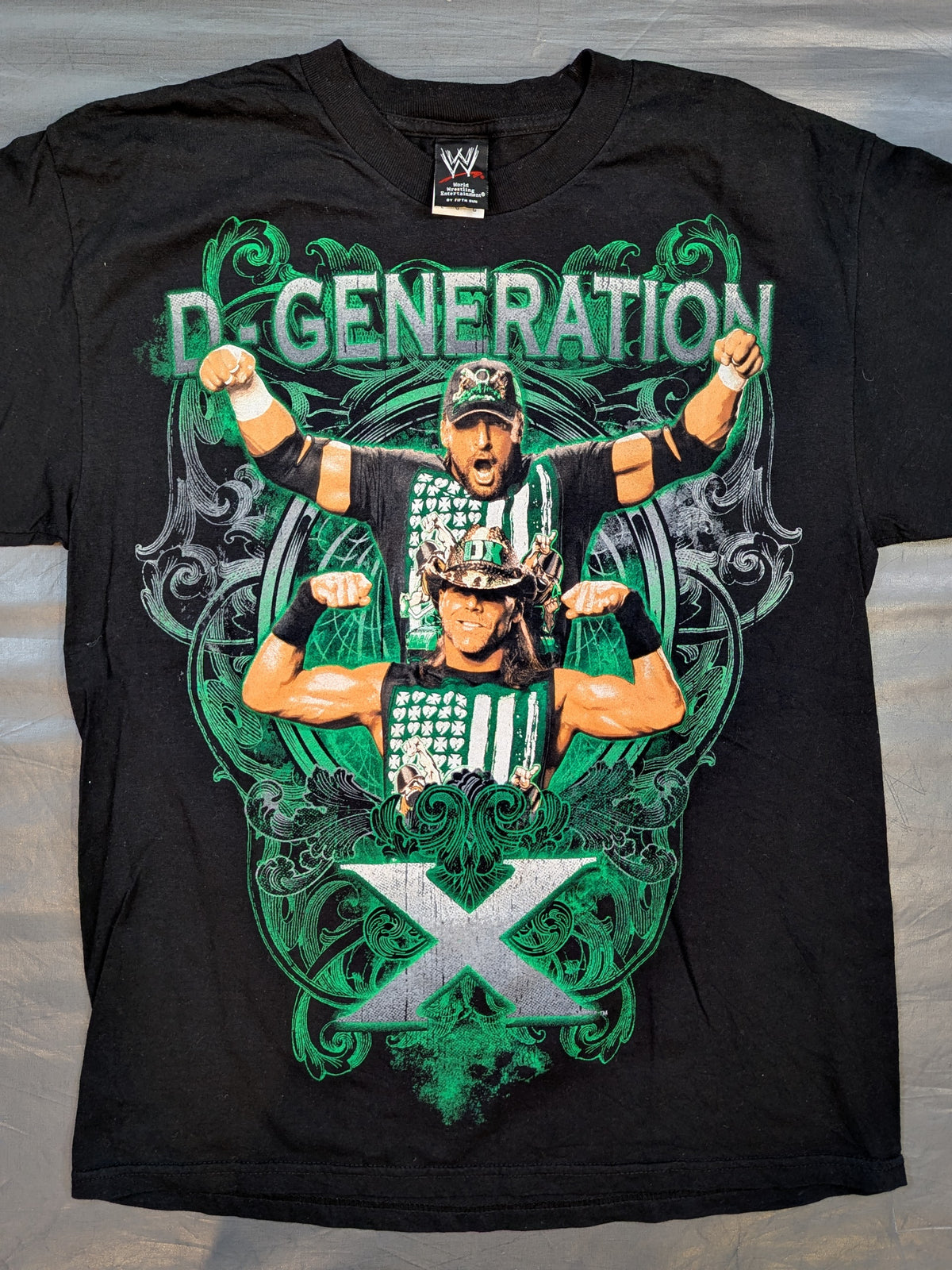 D-GENERATION X ピクチャーTシャツ①(WWE(2010) / ブラック)