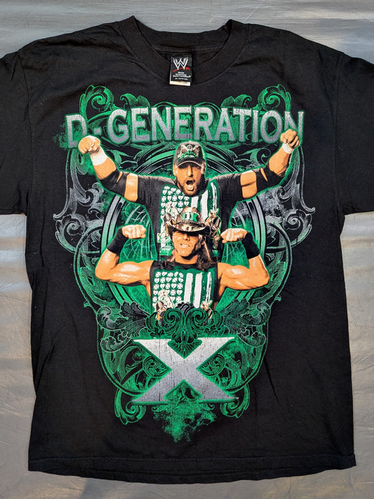 D-GENERATION X ピクチャーTシャツ①(WWE(2010) / ブラック)