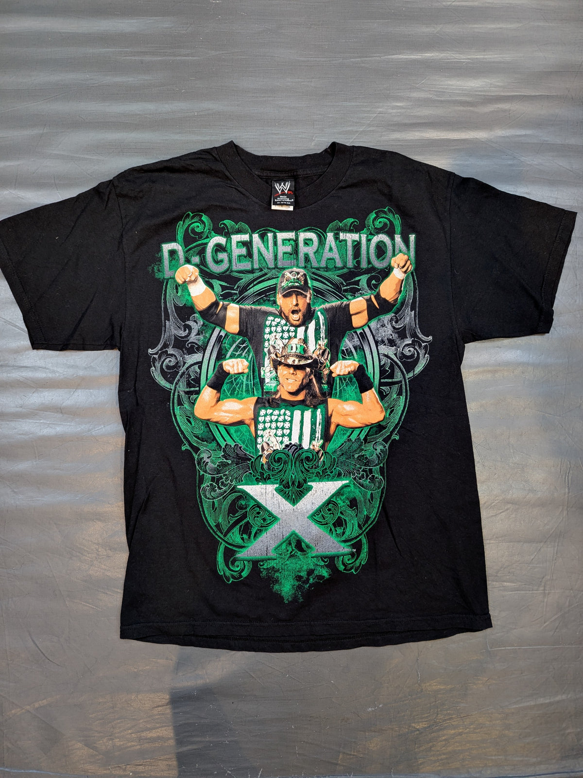 D-GENERATION X ピクチャーTシャツ①(WWE(2010) / ブラック)