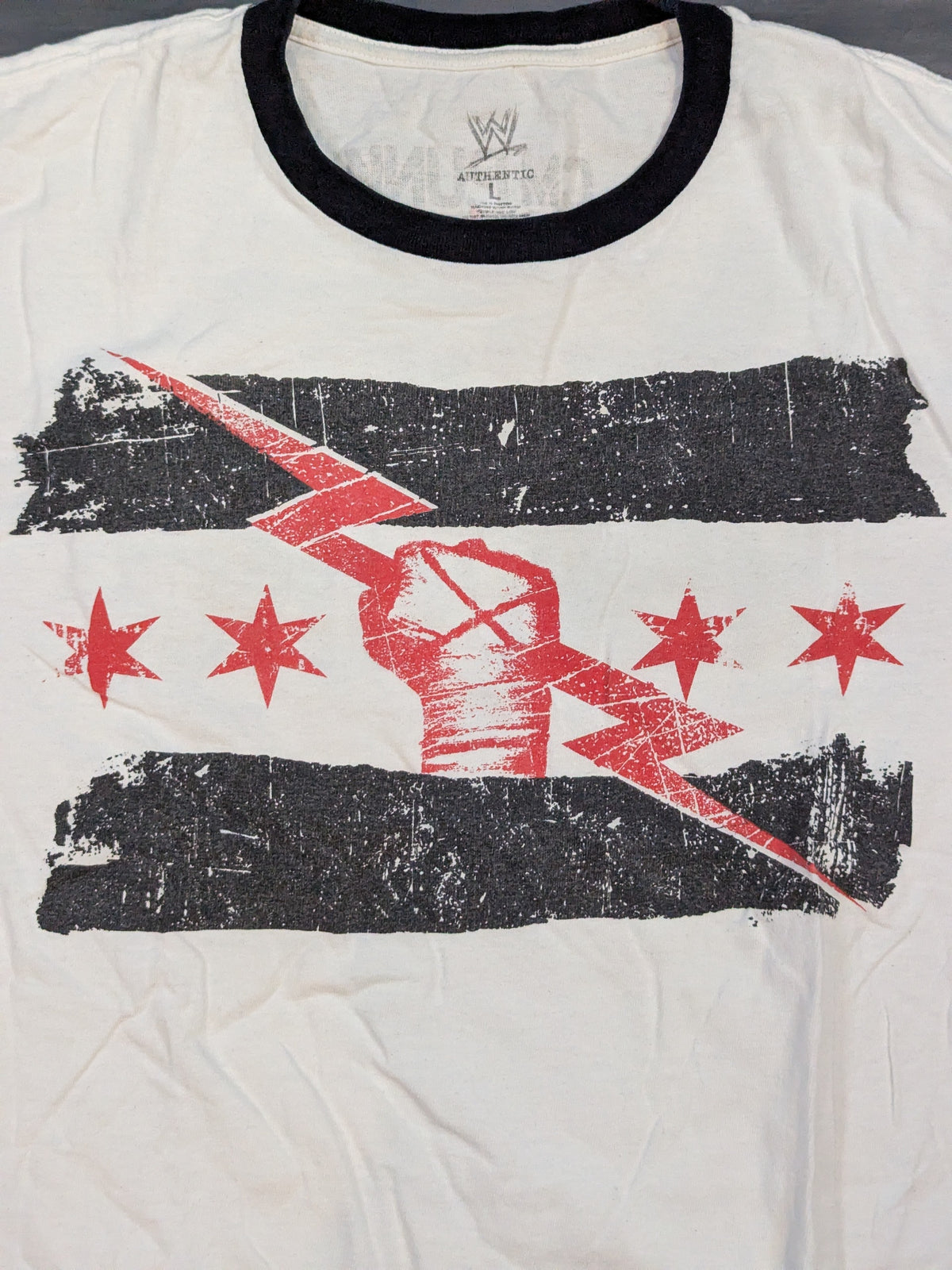 CM Punk "BEST IN THE WORLD" T-shirt (WWE (2010s) / White)