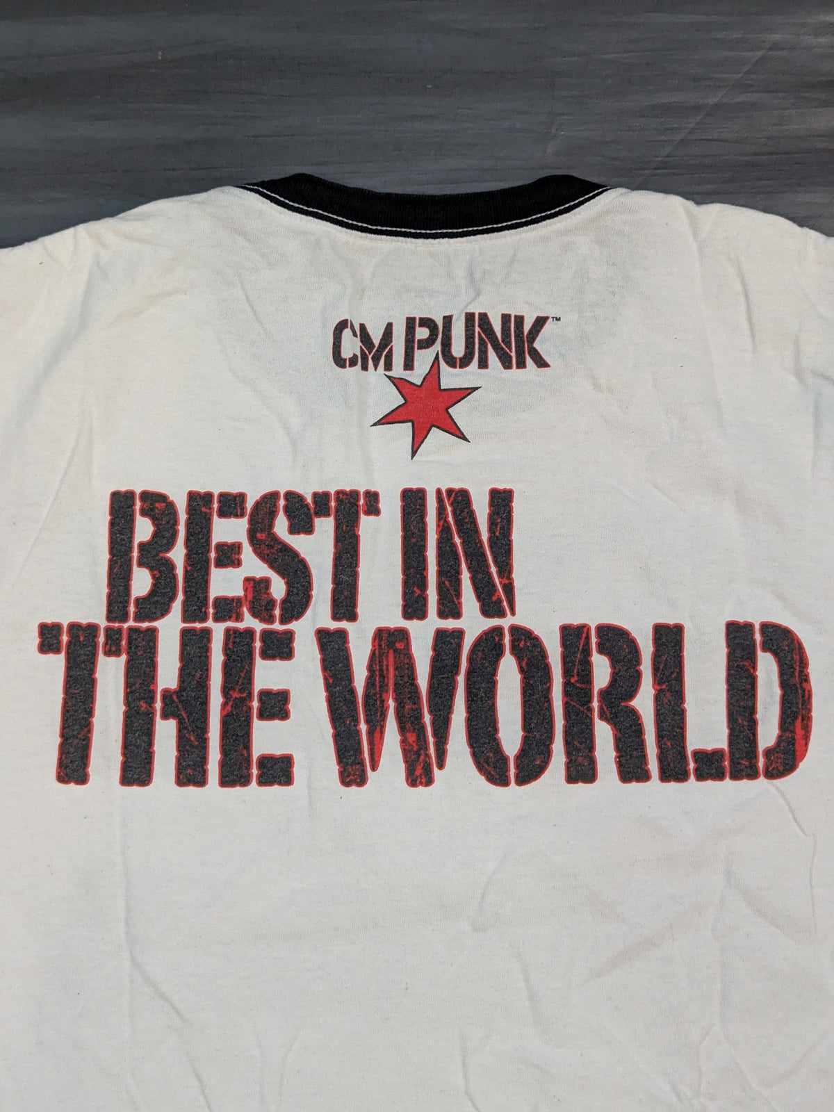CM Punk "BEST IN THE WORLD" T-shirt (WWE (2010s) / White)