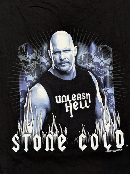 ストーン・コールド・スティーブ・オースチン ピクチャーTシャツ(WWE(2005) / ブラック)