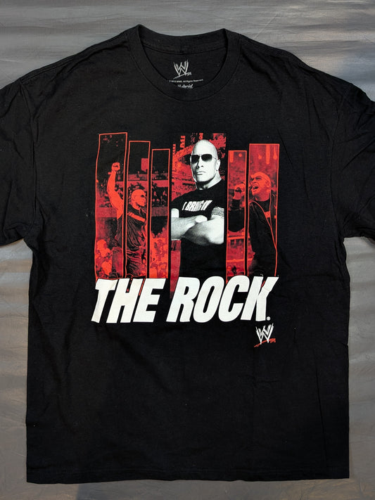 ザ・ロック ピクチャーTシャツ①(WWE(2012) / ブラック)