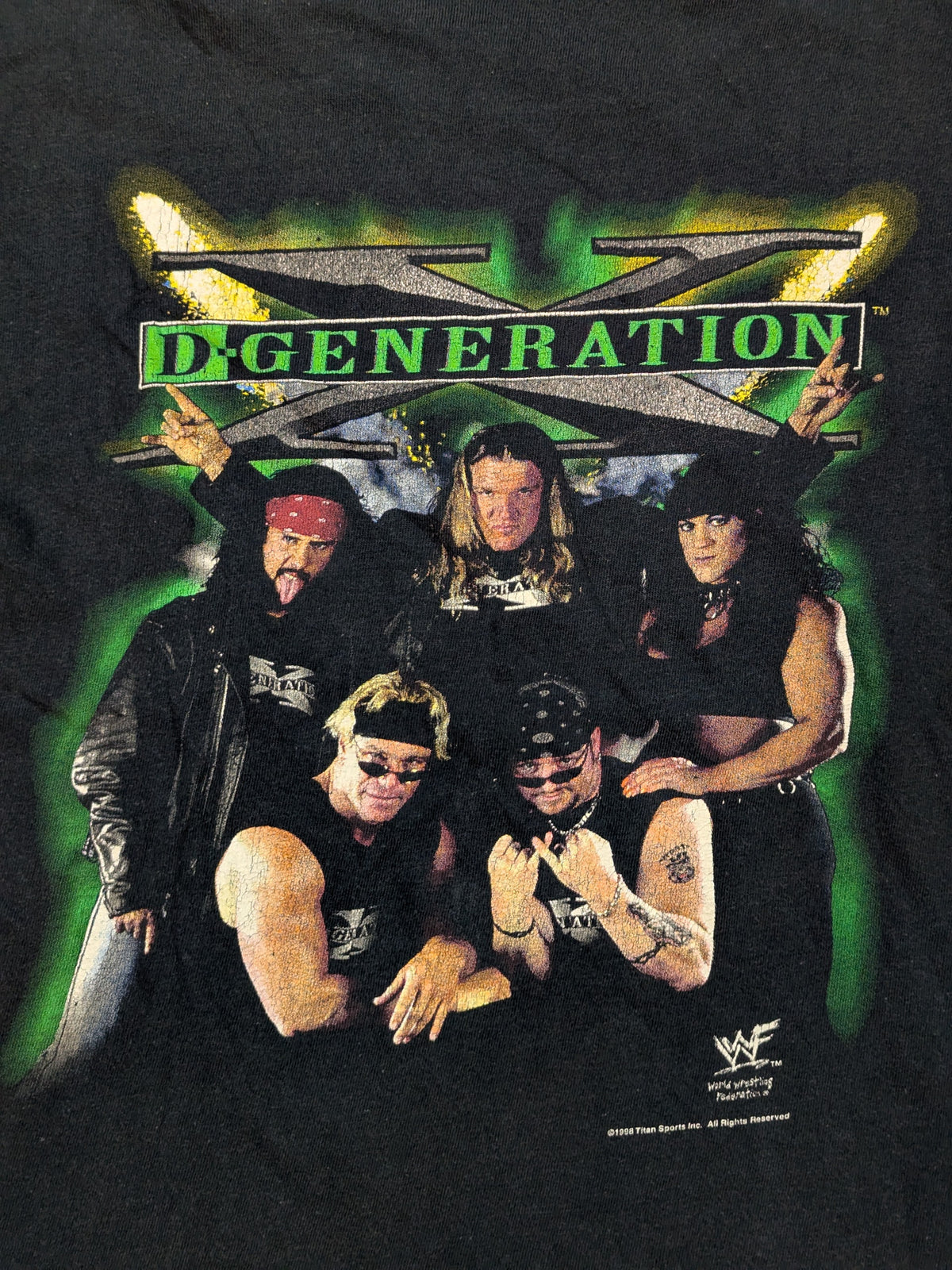 D-GENERATION X Picture T-Shirt (WWF (1998) / Black)