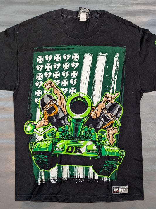 D-GENERATION X「DX ARMY」イラストTシャツ③(WWE(2008) / ブラック)