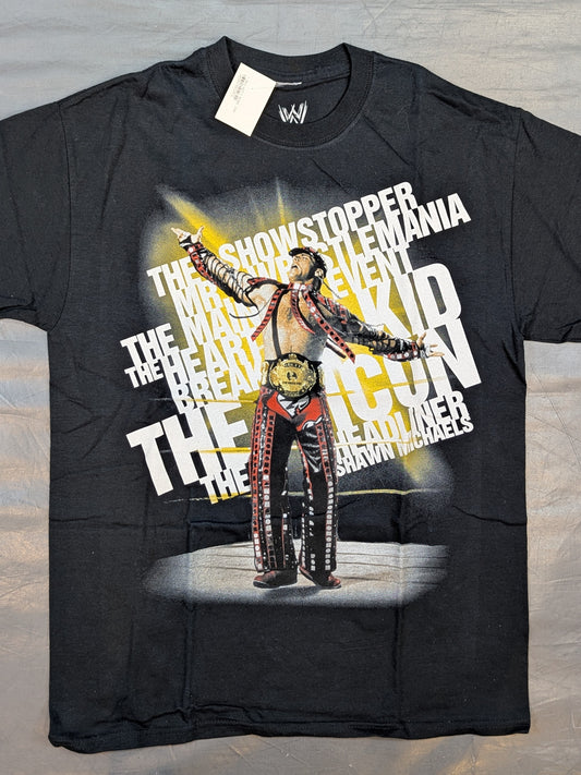 ショーン・マイケルズ「HALL OF FAME」ピクチャーTシャツ(WWE(2011) / ブラック)