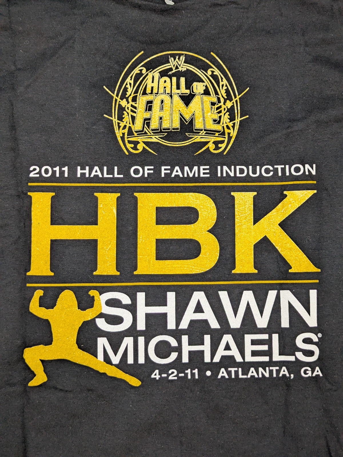 Sean Michaels 'HALL OF FAME' Picture T-Shirt (WWE (2011) / Black)