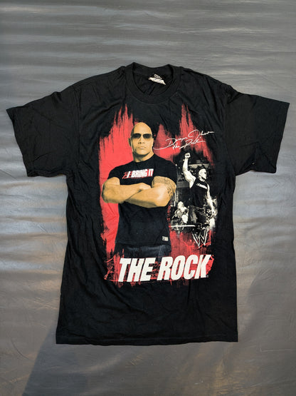 ザ・ロック ピクチャーTシャツ②(WWE(2010s) / ブラック)