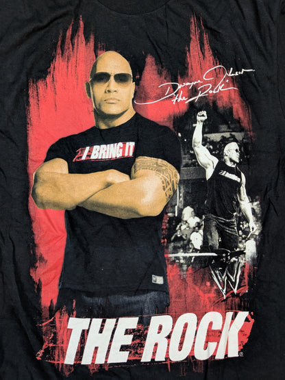 ザ・ロック ピクチャーTシャツ②(WWE(2010s) / ブラック)
