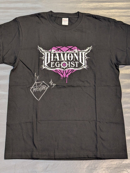 【hand signed autograph】 MICHIKO "DIAMOND EGOIST" T-Shirt (Black)