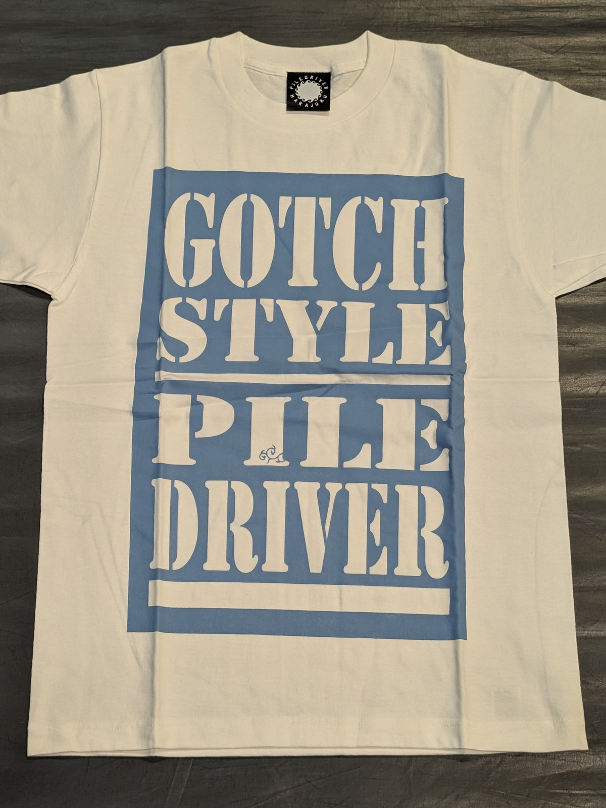 Minoru Suzuki 'GOTCH STYLE PILE DRIVER' T-Shirt (9) (White)