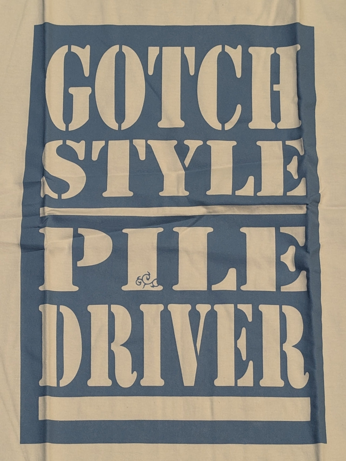 Minoru Suzuki 'GOTCH STYLE PILE DRIVER' T-Shirt (9) (White)