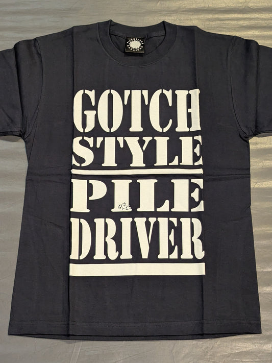 鈴木みのる「GOTCH STYLE PILE DRIVER」Tシャツ⑩(ネイビー)
