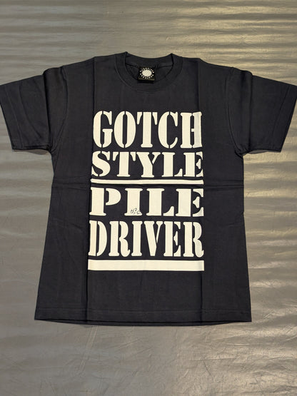 Minoru Suzuki "GOTCH STYLE PILE DRIVER" T-shirt (10) (Navy)