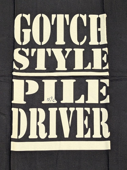 Minoru Suzuki "GOTCH STYLE PILE DRIVER" T-shirt (10) (Navy)