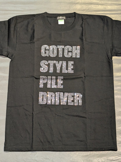 Minoru Suzuki 'GOTCH STYLE PILE DRIVER' T-Shirt (11) (Black)