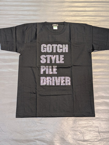 Minoru Suzuki 'GOTCH STYLE PILE DRIVER' T-Shirt (11) (Black)