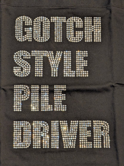 Minoru Suzuki 'GOTCH STYLE PILE DRIVER' T-Shirt (11) (Black)