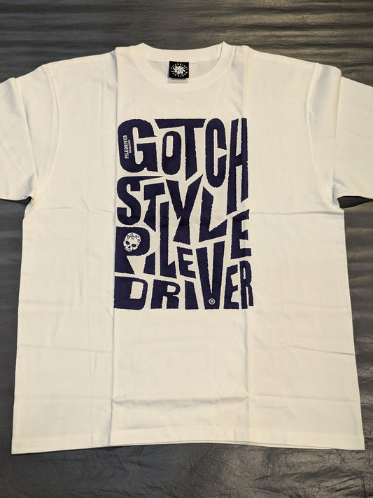 鈴木みのる「GOTCH STYLE PILE DRIVER」Tシャツ⑫(ホワイト)