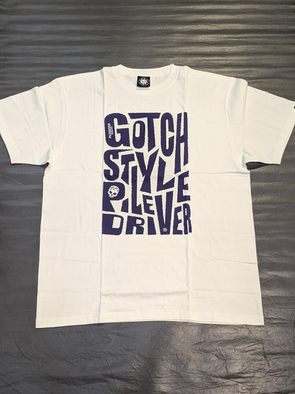 鈴木みのる「GOTCH STYLE PILE DRIVER」Tシャツ⑫(ホワイト)