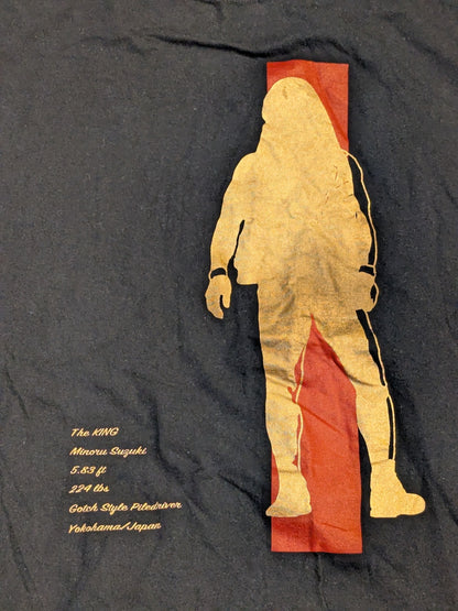 鈴木みのる「RED LINE」Tシャツ(ブラック)
