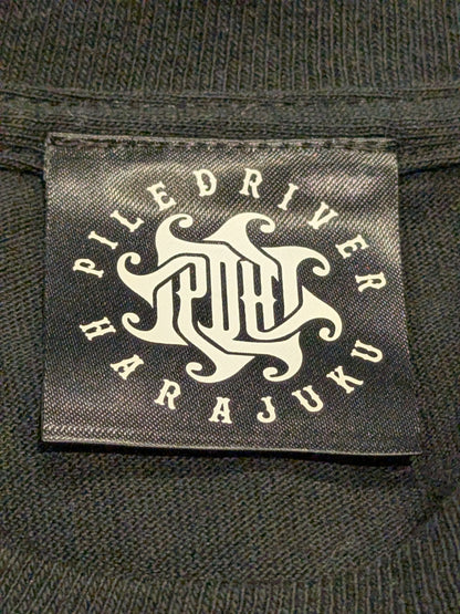 鈴木みのる「PILEDRIVER スカル」Tシャツ②(ブラック)
