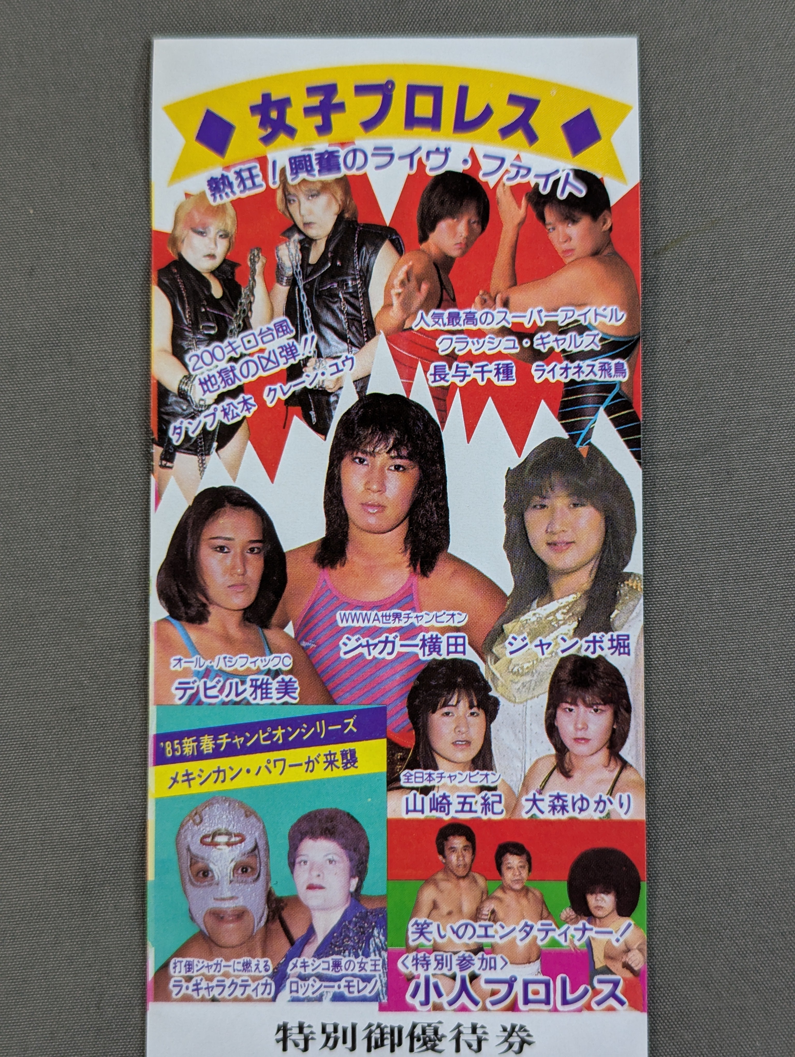 ☆熱狂！興奮のライブ・ファイト☆ 全日本女子プロレス 山口県立体育館