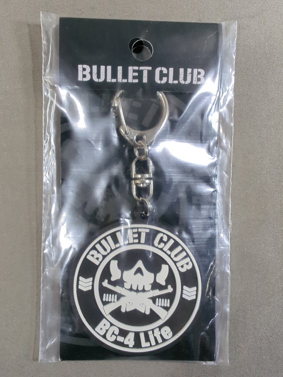 BULLET CLUB Circle Logo Rubber Keychain