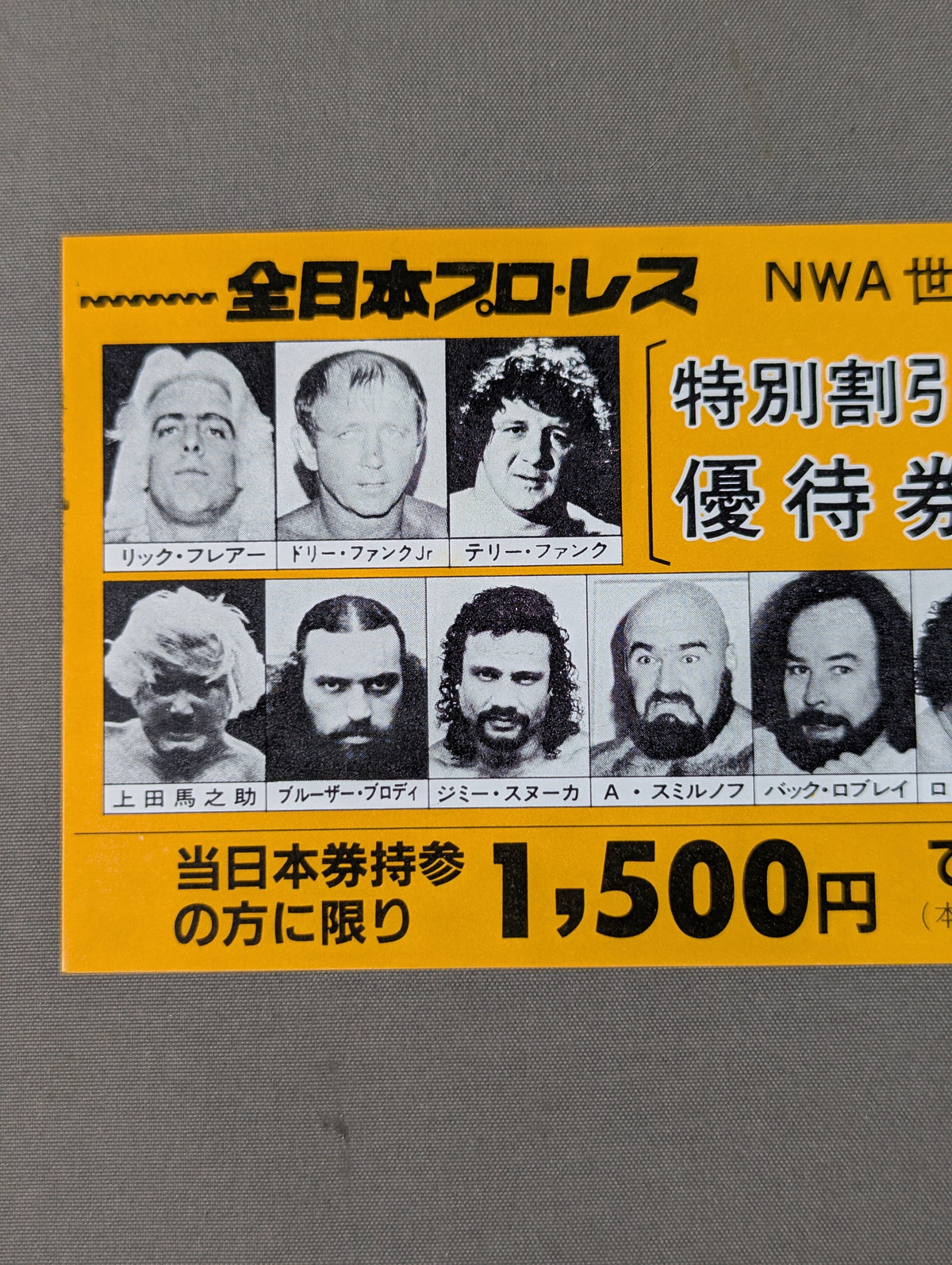 ★NWA World Heavyweight Fighters Championship ★ 81 Giant Series Special Discount Voucher