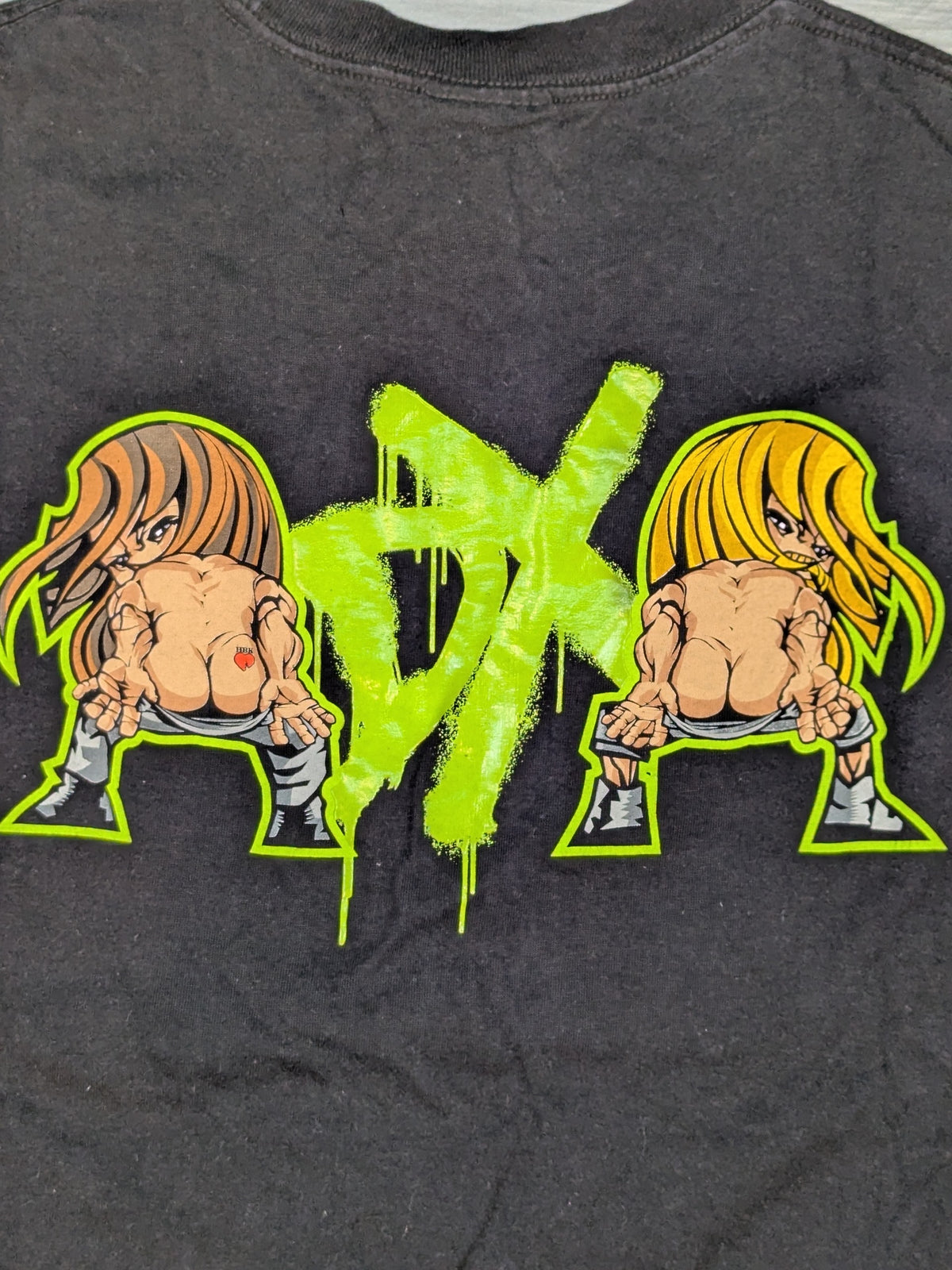 D-GENERATION X イラストTシャツ③(WWE(2000s) / ブラック)