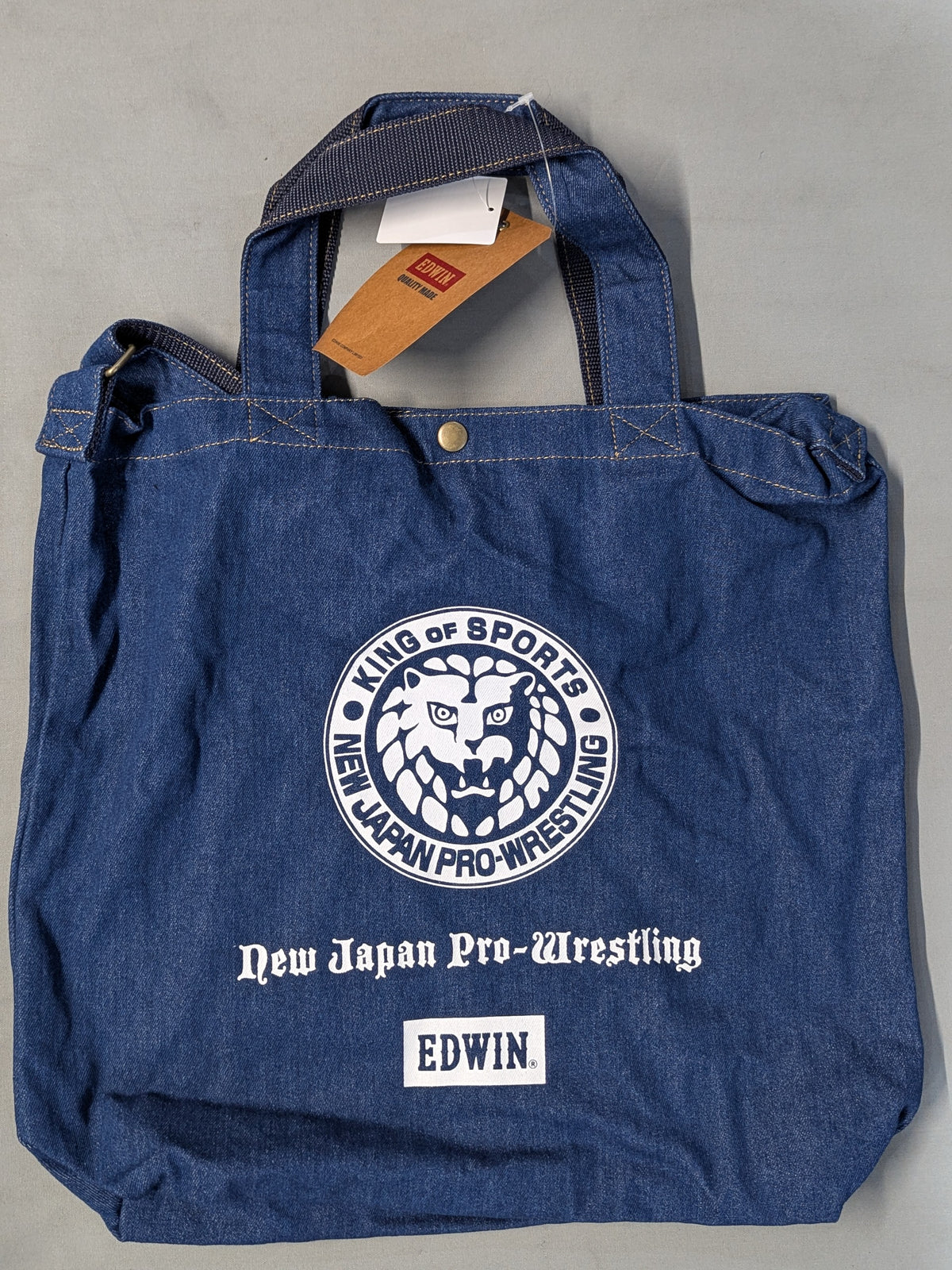 ★ New Japan Pro Wrestling × EDWIN★ Denim 2-Way Bag