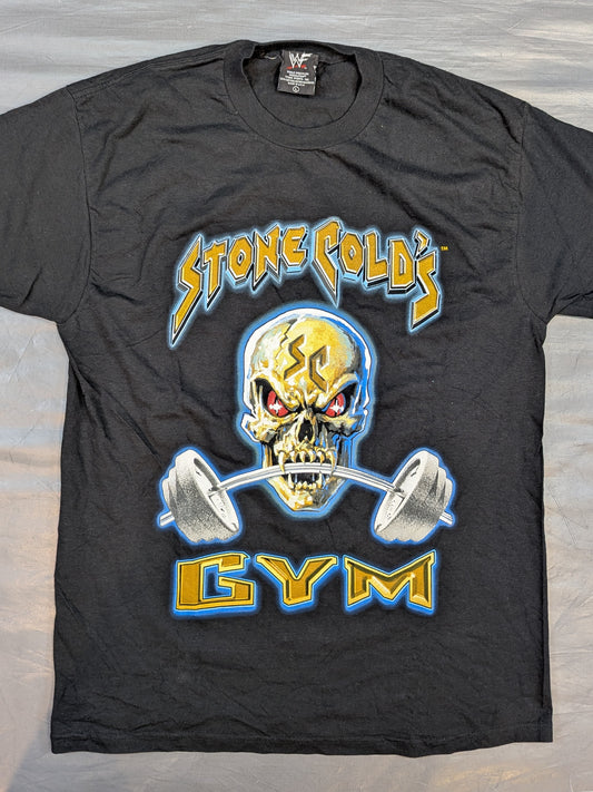 Stone Cold Steve Austin 'STONE COLD'S GYM' T-shirt (WWF (1998) / Black)
