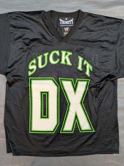 D-GENERATION X「SUCK IT」ホッケージャージ①(WWE(2000s) / ブラック＆グリーン)